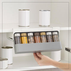 Kitchen Self-Adhesive Wall-Mounted Spice Organizer